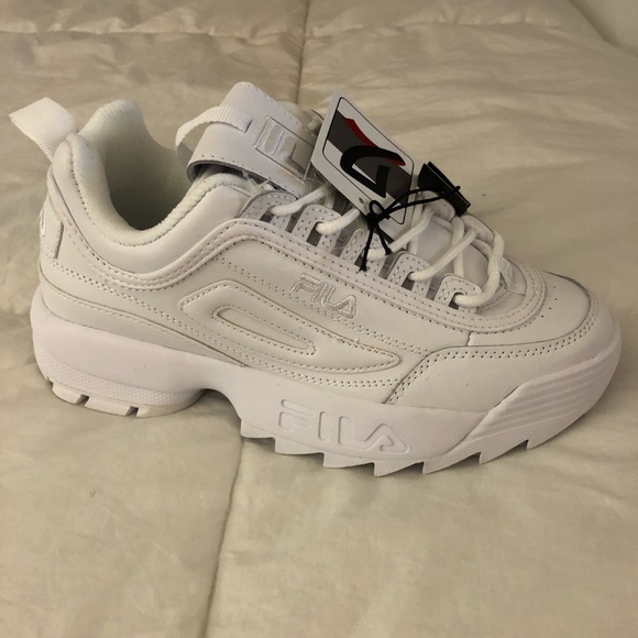 fila disruptor ii premium white